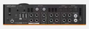 photo face arriere vue connectique entrées sortie carte son arturia hub studio interface audio usb c usbc audiofuse studio la meilleur carte son homestudio du monde hub monitoring haute qualité