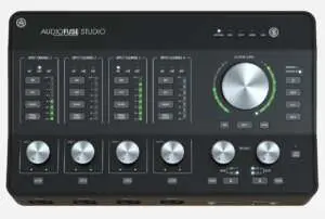 photo face avant carte son arturia hub studio interface audio usb c usbc audiofuse studio la meilleur carte son homestudio du monde hub monitoring haute qualité