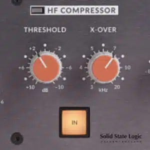 HF Compressor SSL est un compresseur qui n'agit que sur les hautes fréquences