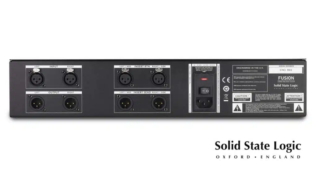 Exploration de la Face Arrière du SSL Fusion : L'Emblématique Son Super Analogue dans une Machine Solid Slate Logic