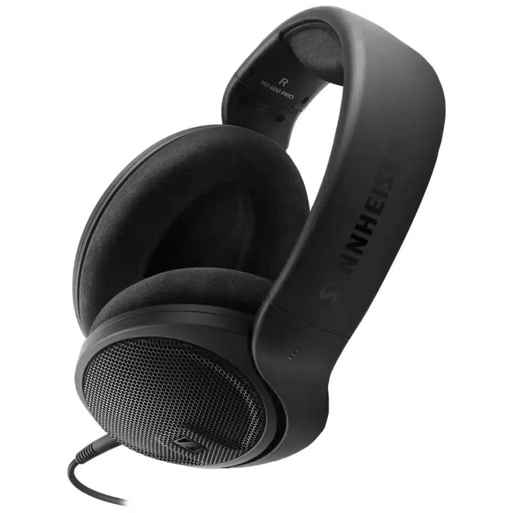 Casque de studio Sennheiser HD 400 Pro avec design ouvert pour une qualité audio professionnelle et un confort optimal