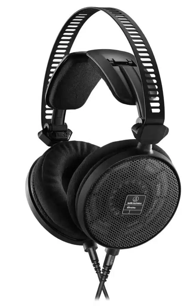 Casque audio Audio-Technica ATH-R70X avec design ouvert, idéal pour le studio, offrant un confort optimal et une qualité sonore exceptionnelle.